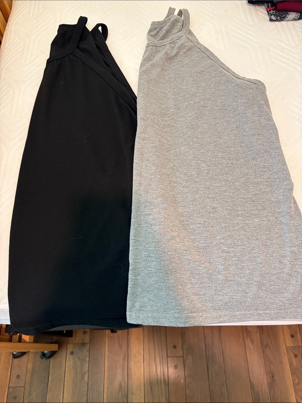 Source Unknown Sleeveless Tank Tops - Black & Gray